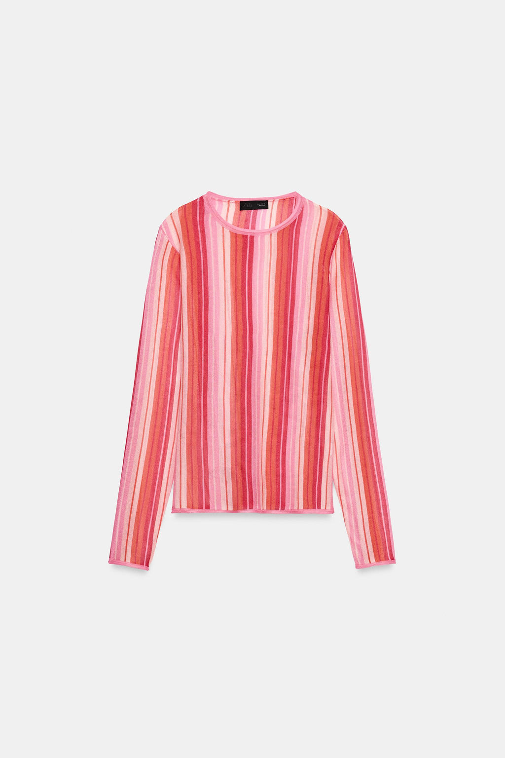 JERSEY PUNTO FINO RAYAS / Rojo / Blanco - Zara фото 4