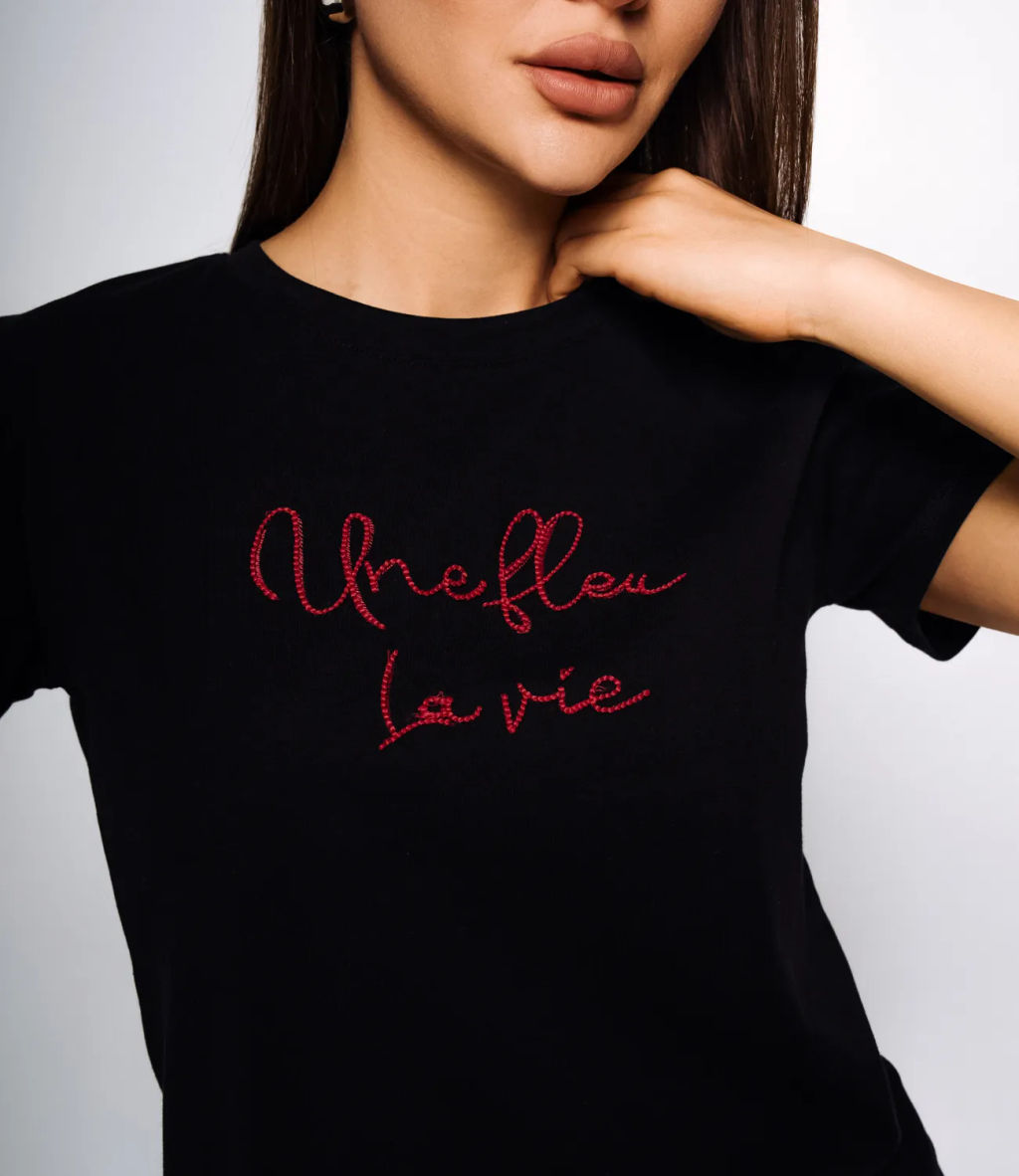 Футболка #КТ0002 (2), чёрный - Dommod фото 5