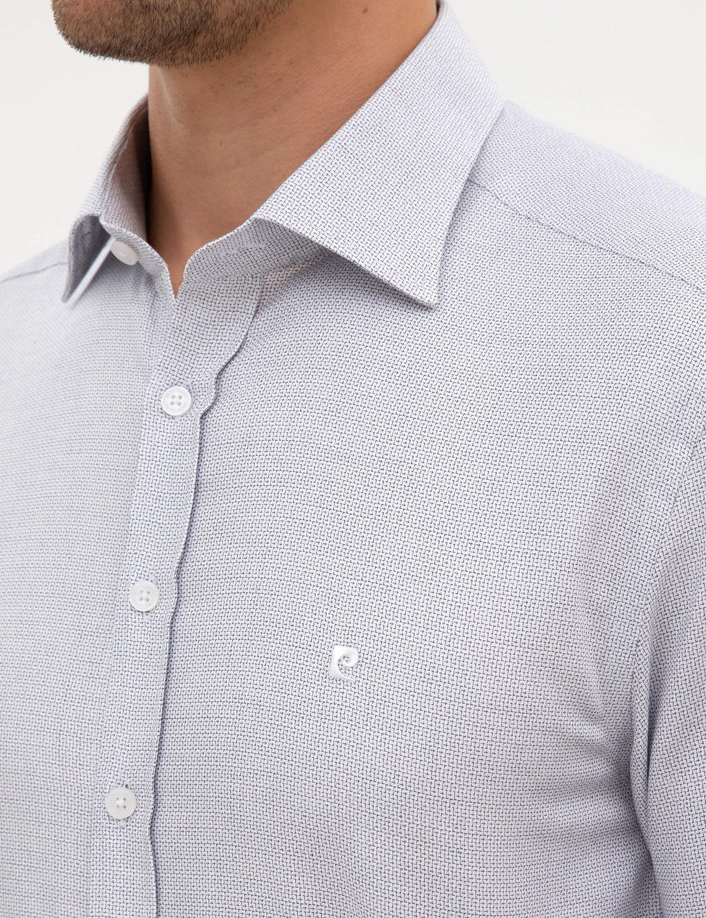 A__k Lacivert Slim Fit Uzun Kollu G_mlek