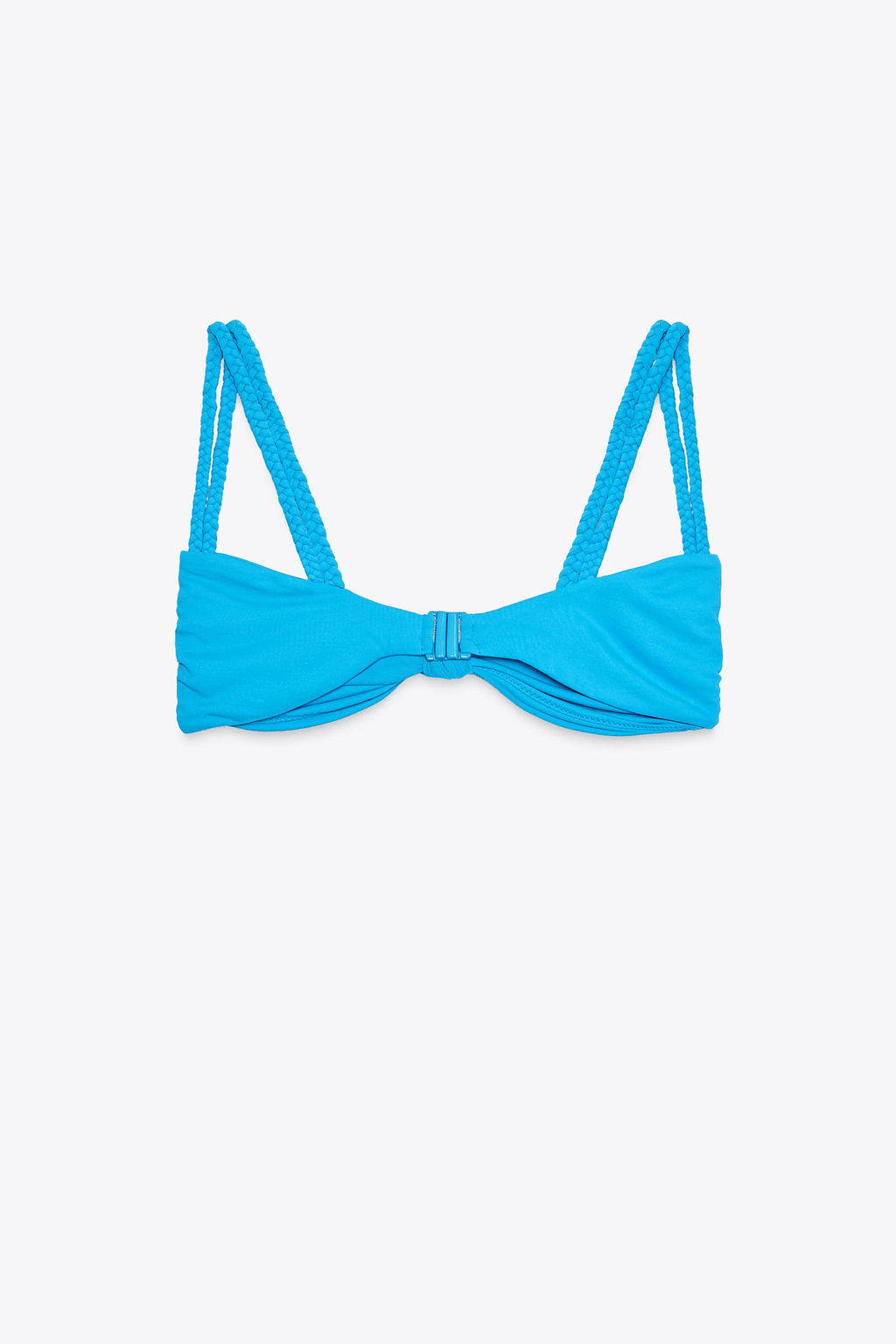 DOUBLE BRAIDED STRAP BIKINI TOP - Zara фото 8
