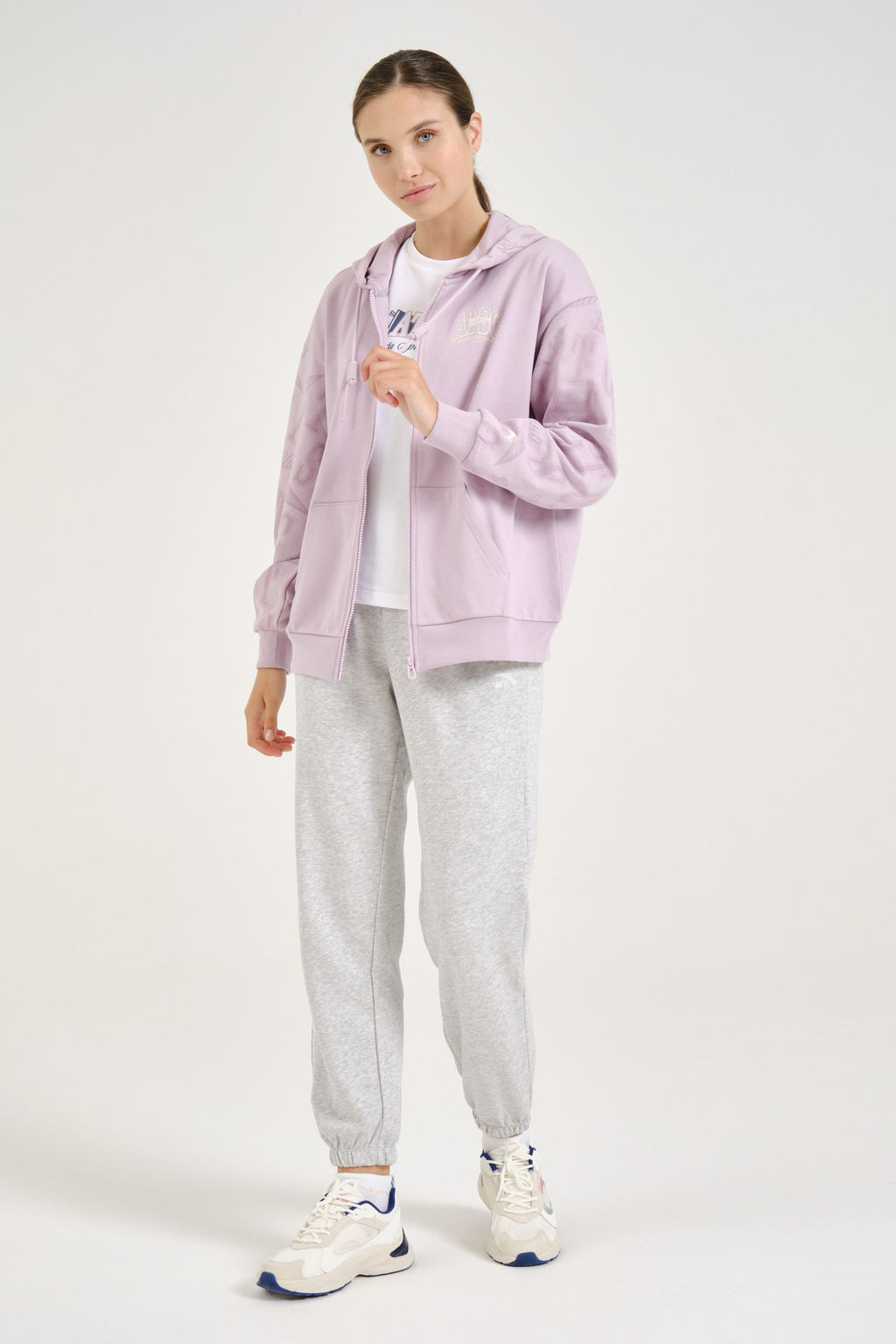 Толстовка на молнии Фиолетовый