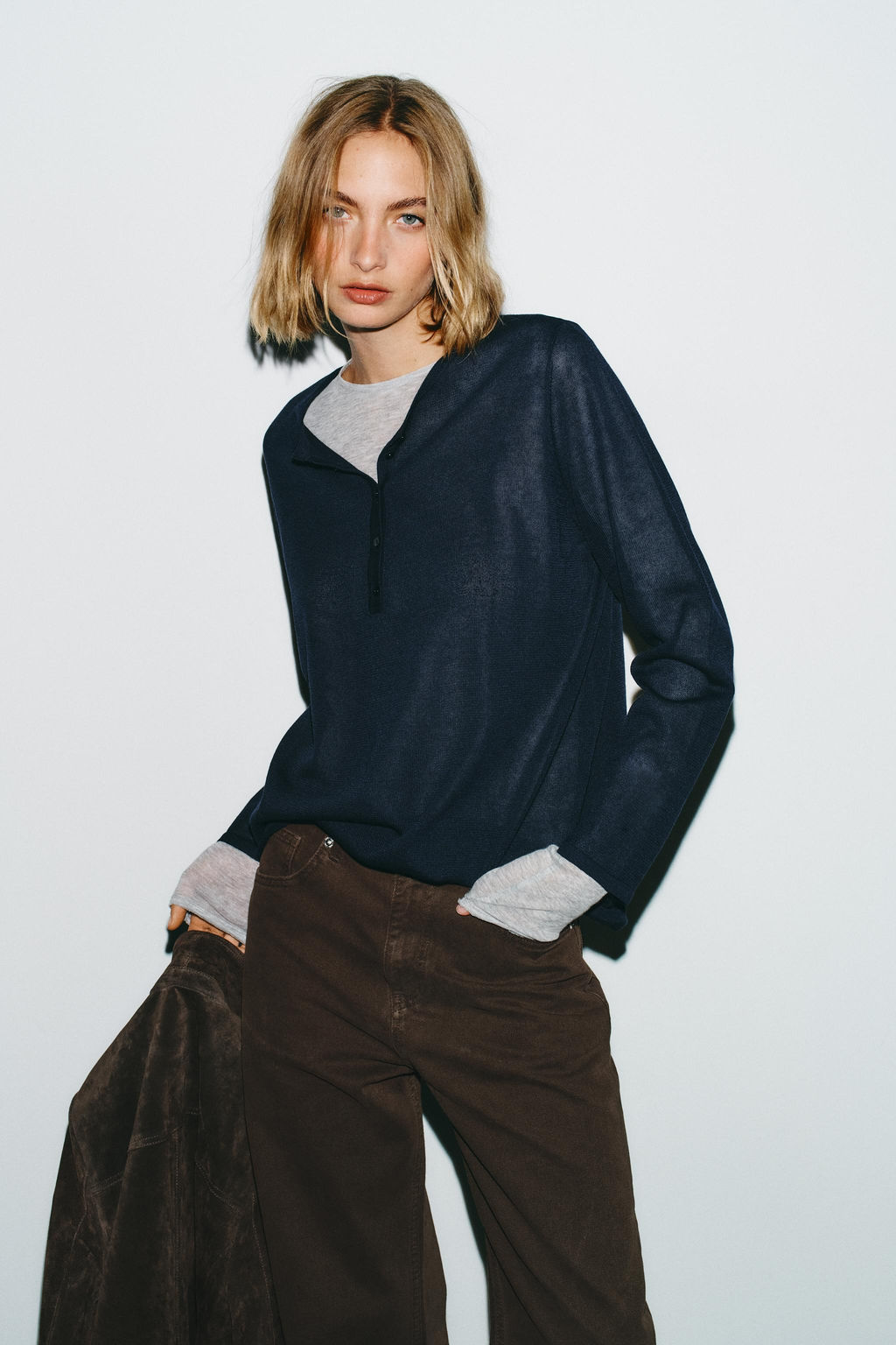 TRF BAGGY MID-WAIST JEANS - Zara фото 2