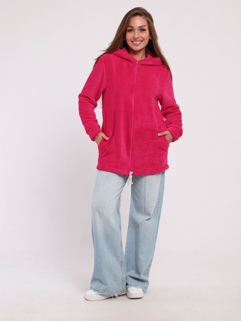 Толстовка женская 6-204 из велсофта - Новое кимоно фото 51