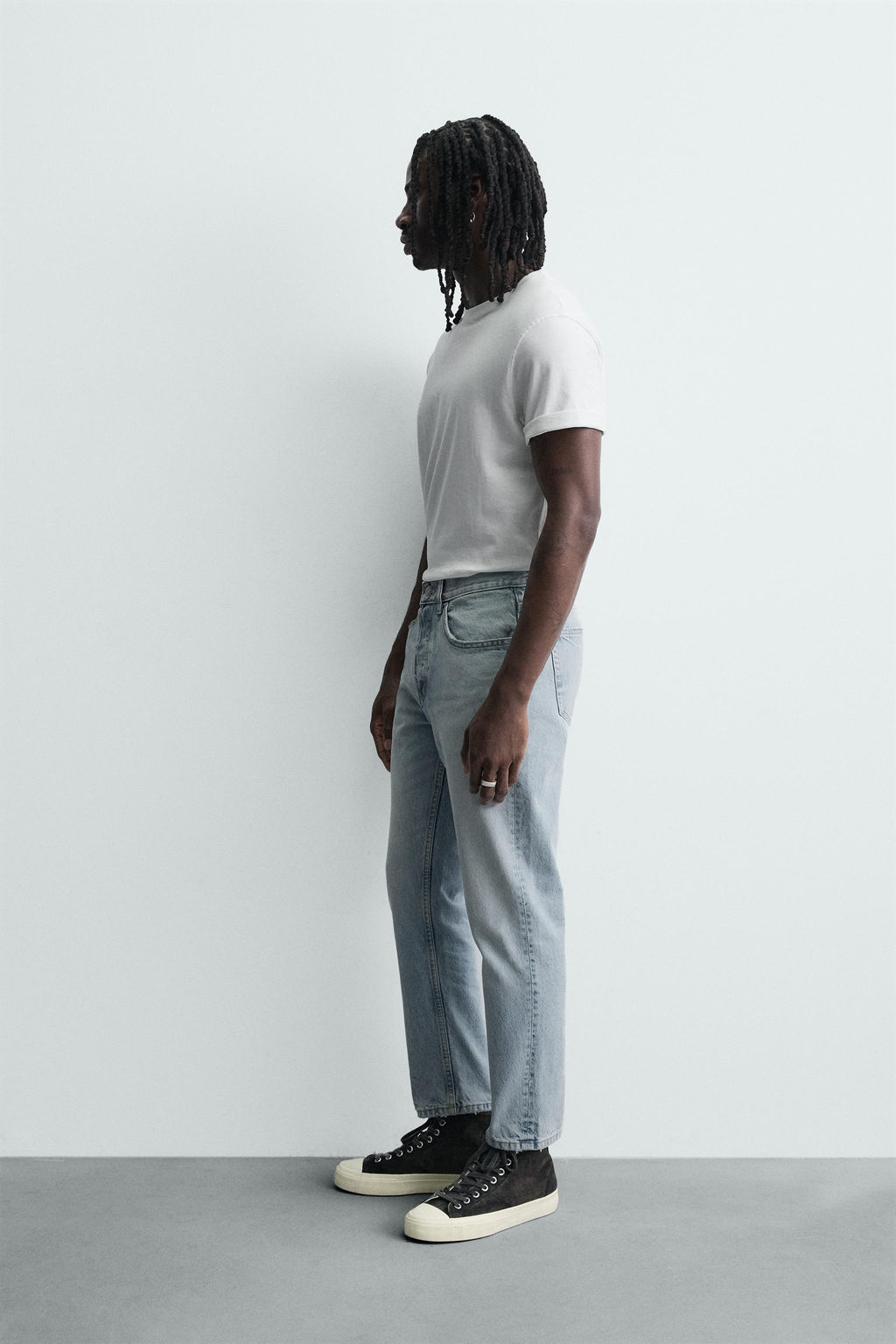 SLIM CROPPED FIT JEANS - Zara фото 4