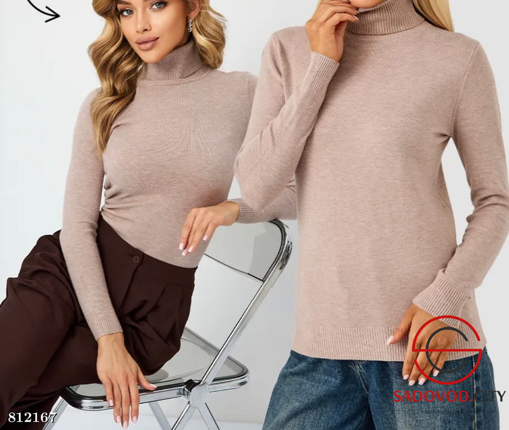 Водолазка женская однотонная - Bruno фото 3