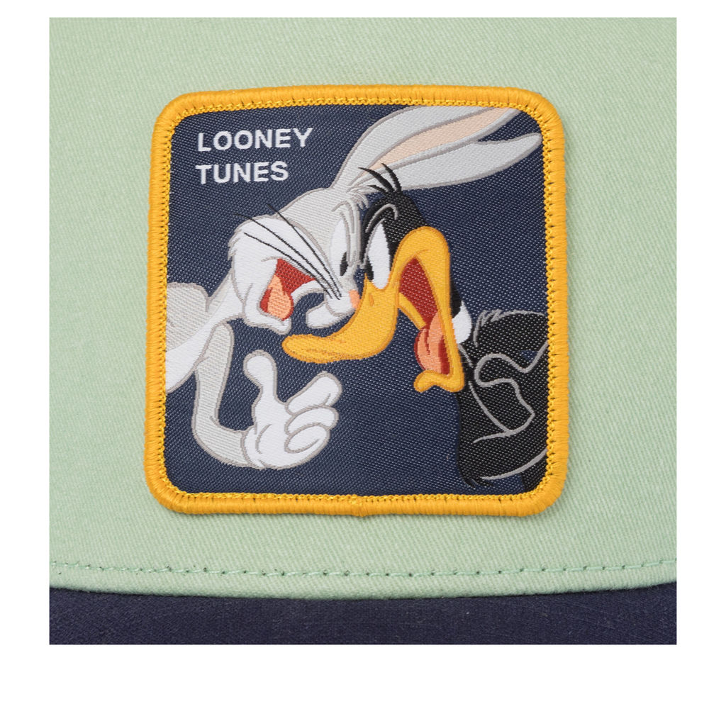 Бейсболка CAPSLAB арт. CL/LOO13/1/PCTBADB Looney Tunes Daffy Duck and Bugs Bunny (мятный / темно-синий)
