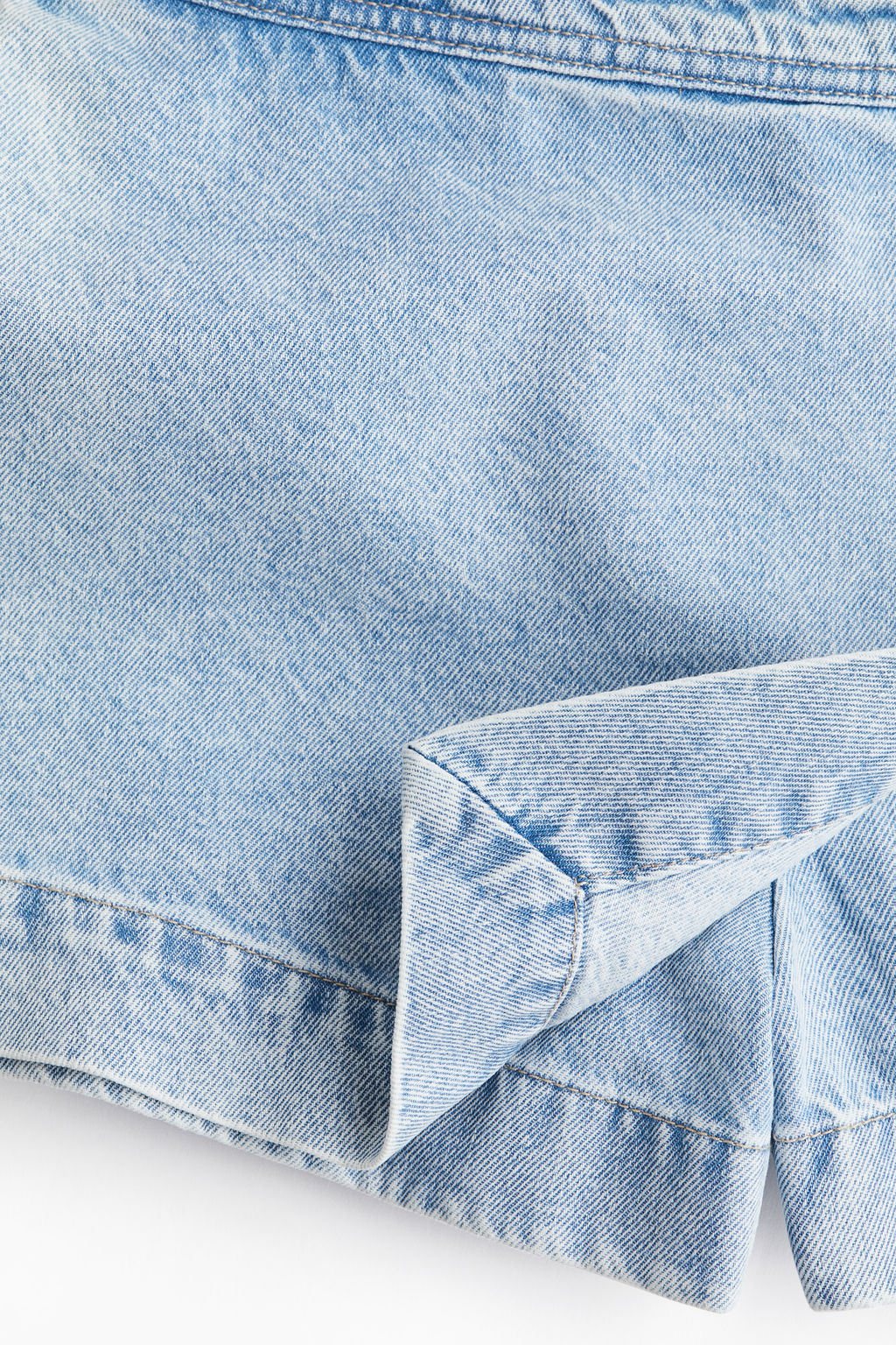 Falda pantal?n cruzada en denim - H&m фото 4