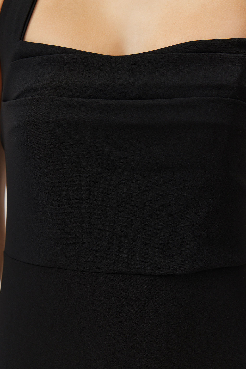 TRENDYOLMILLA Mavi Vucuda Oturan Degaje Yaka Dokuma Uzun S?k Abiye Elbise TPRSS24AE00083 фото 13