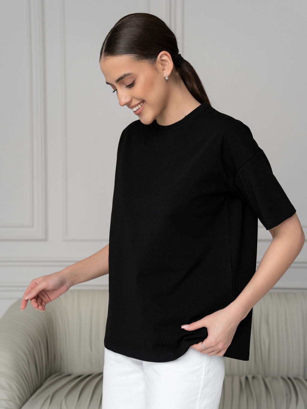 Футболка унисекс Оверсайз, цв. Черный