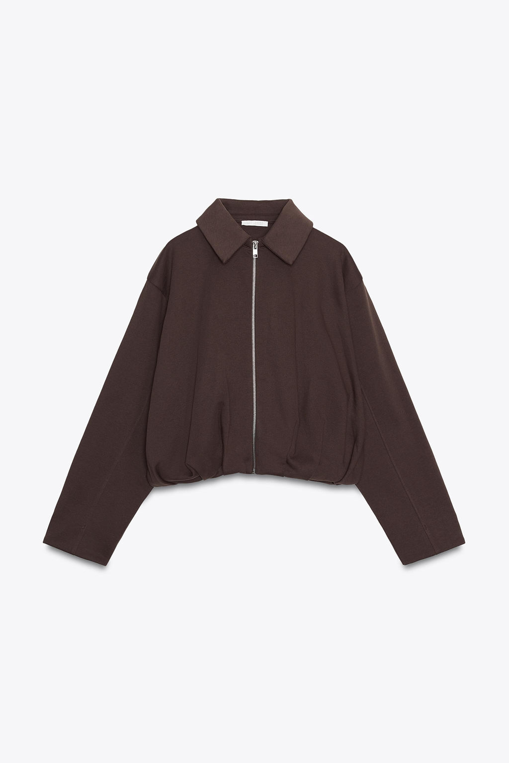 PLEATED FLEECE BOMBER JACKET - Zara фото 5