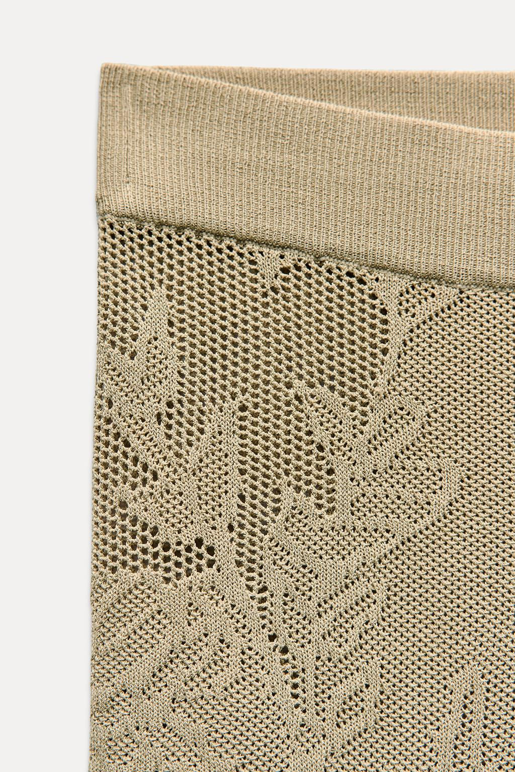 JACQUARD KNIT TROUSERS - Zara фото 7