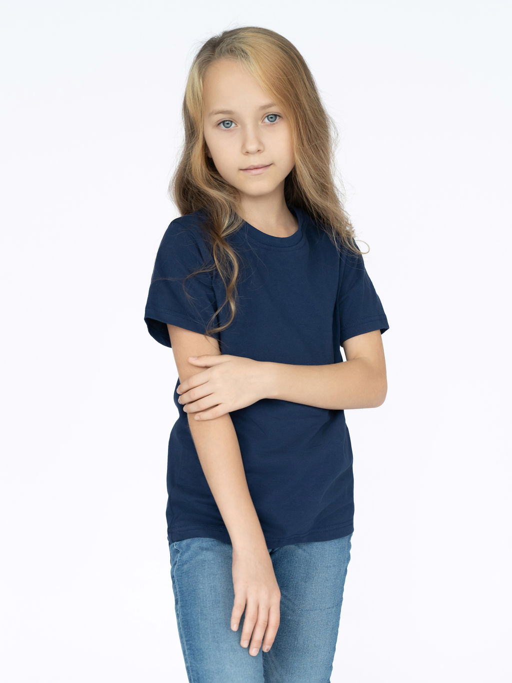 Футболка детская темносиняя