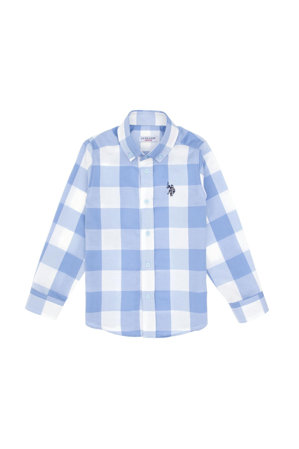 Голубая рубашка с длинным рукавом для мальчика Неожиданная скидка в корзине - U.s. polo assn фото 2