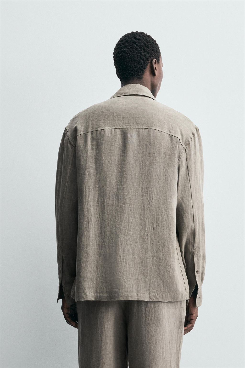 100% WASHED LINEN SHIRT - Zara фото 12