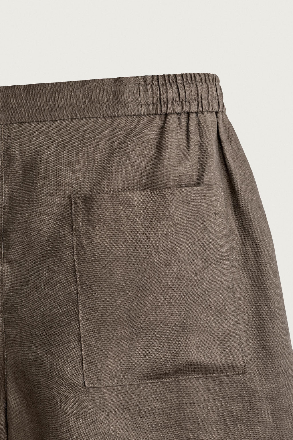 BERMUDA RELAXED FIT 100% LINO / Marr?n / Topo - Zara фото 14