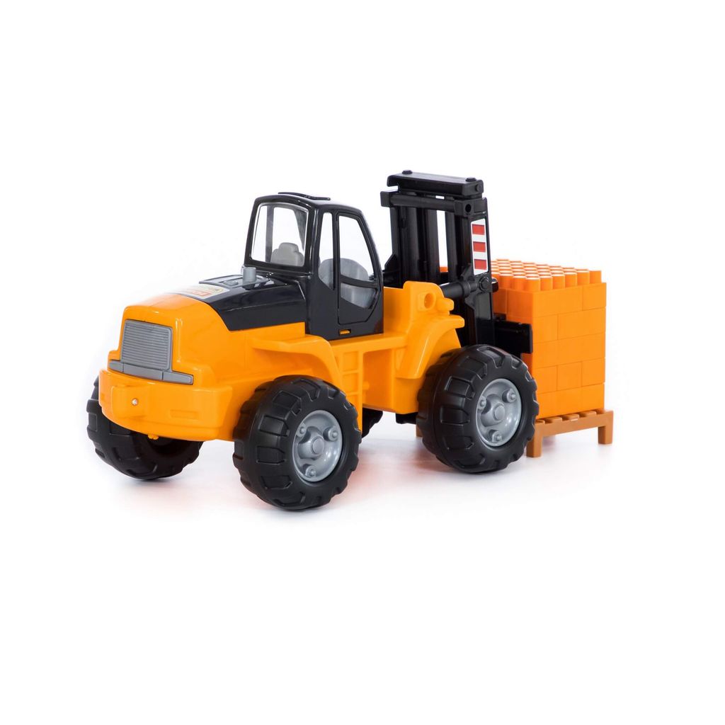 Автокар + конструктор Супер-Микс - 30 элементов на поддоне (в сеточке) - Полесье фото 10