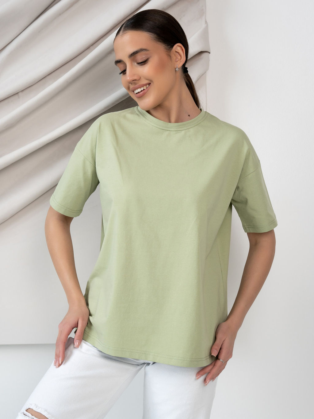 Футболка унисекс Оверсайз, цв. Фисташка