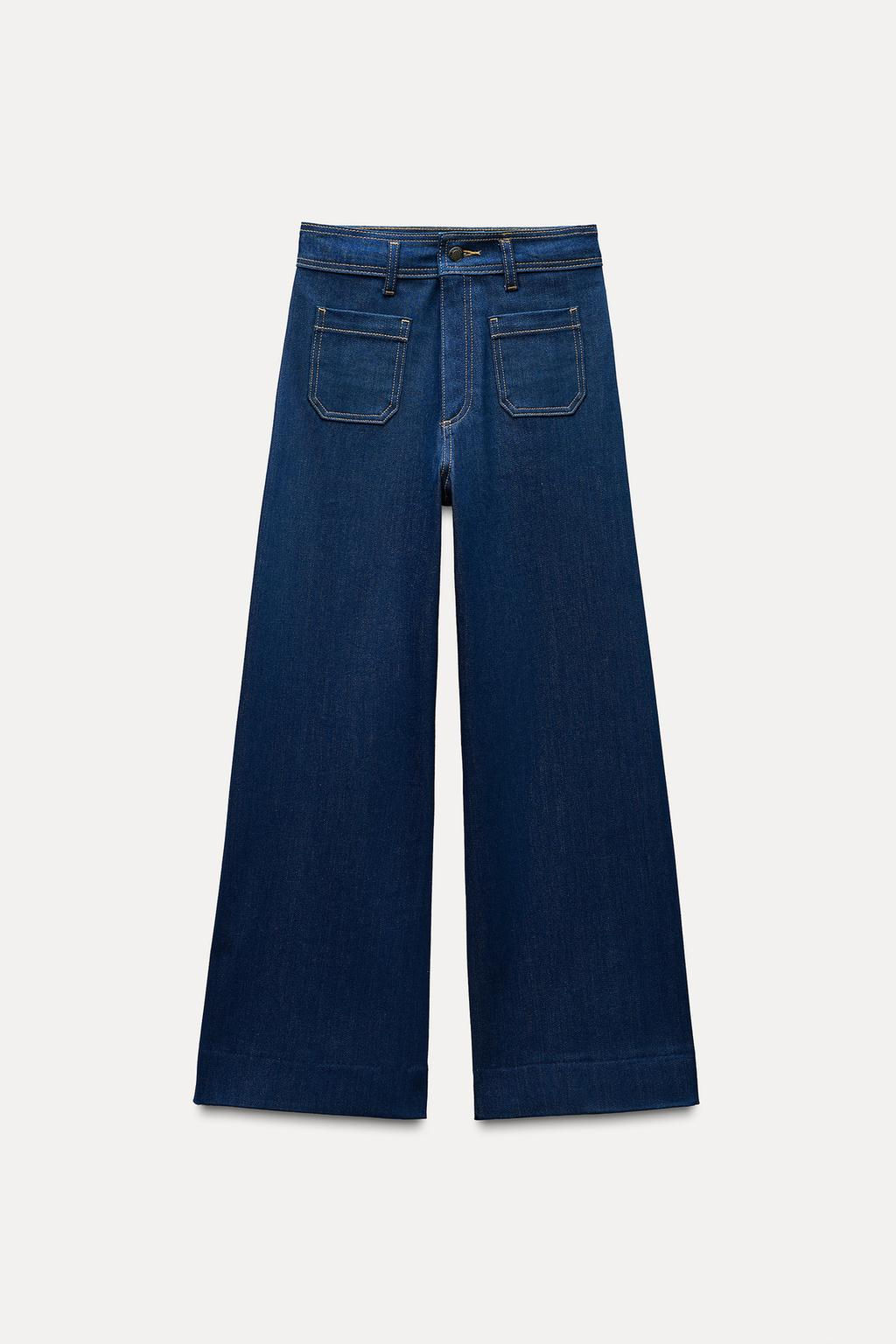 ZW COLLECTION HIGH-WAIST WIDE-LEG JEANS WITH POCKETS - Zara фото 12