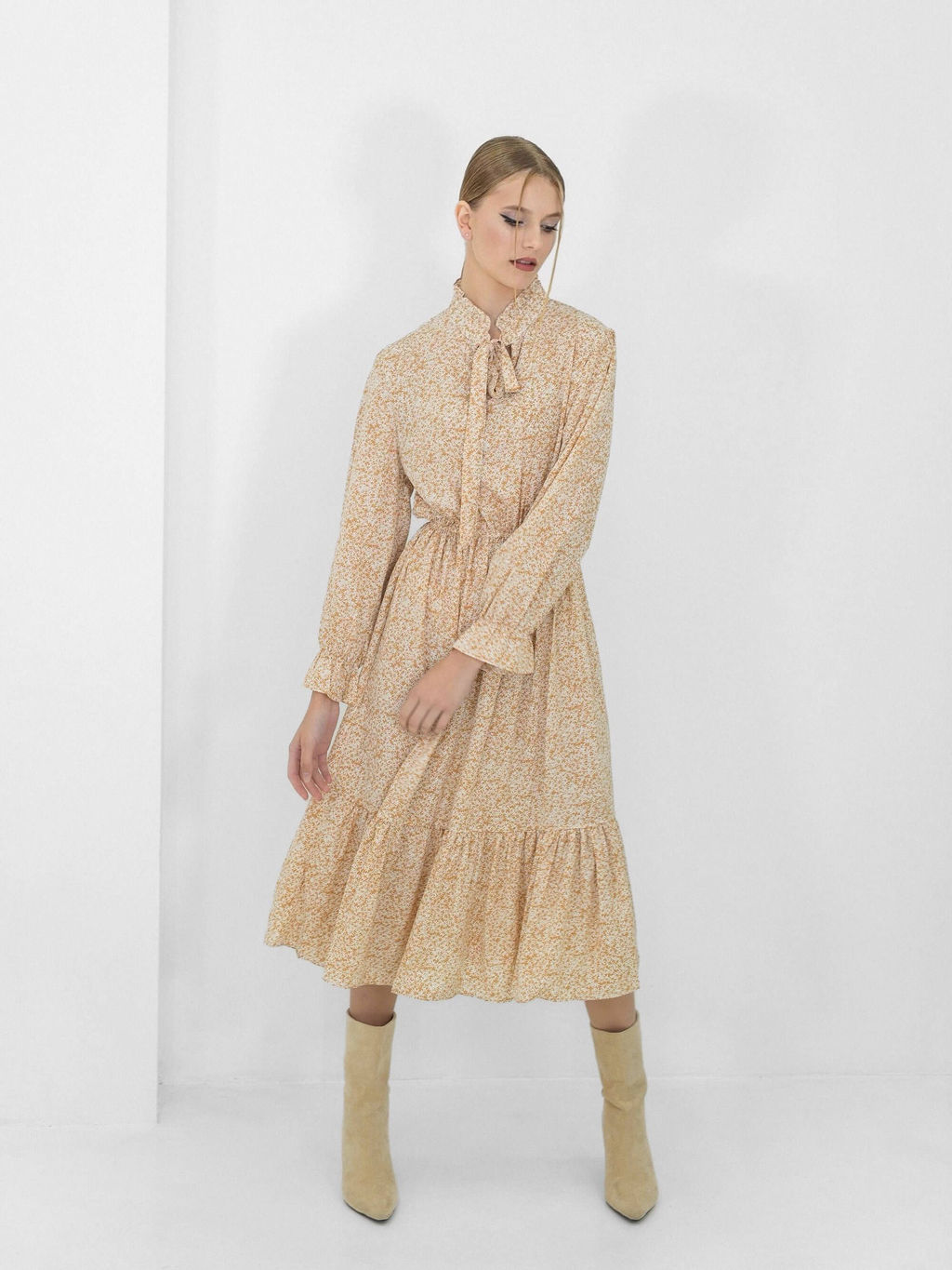 Платье Лозен (песочный) - Nadi bordo фото 3