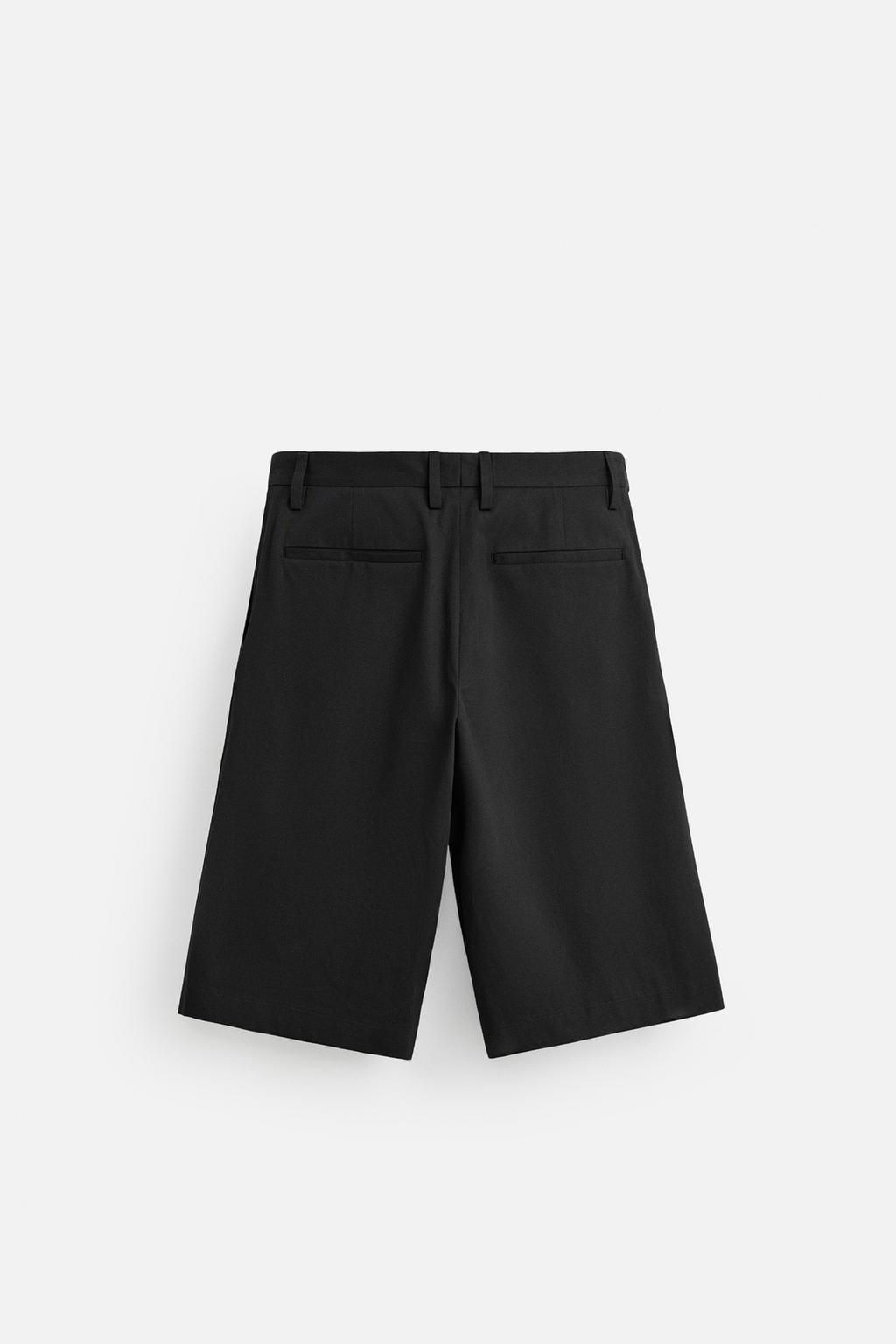 PLEATED BERMUDA SHORTS WITH BELT - Zara фото 8