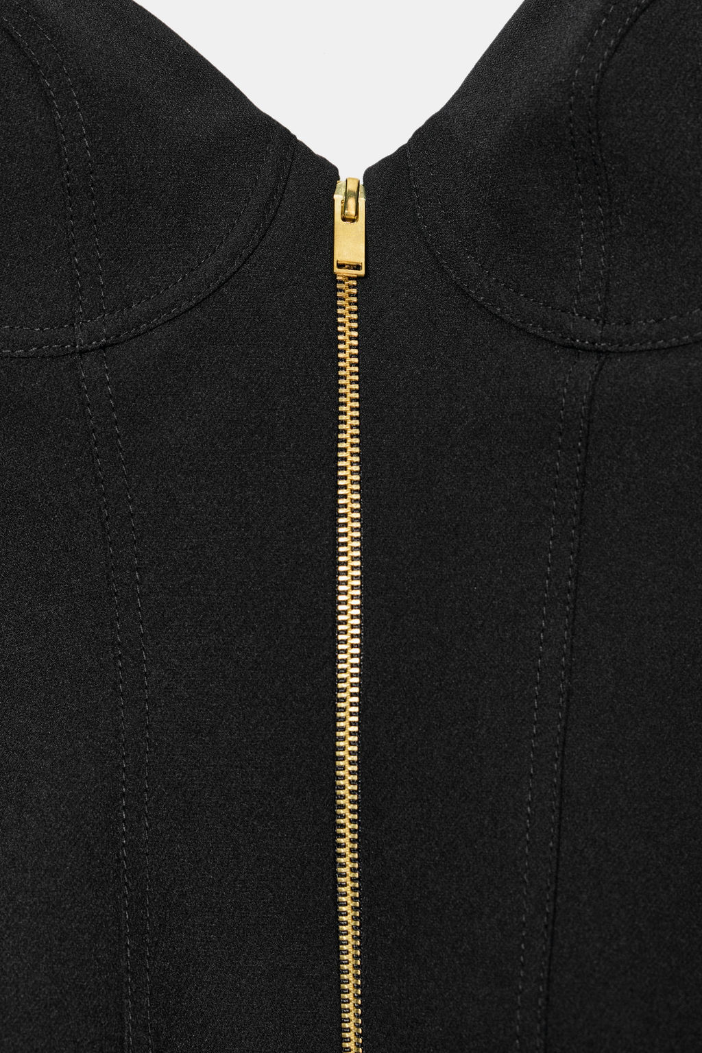 TOP CORSETERO CREMALLERA / Negro - Zara фото 9