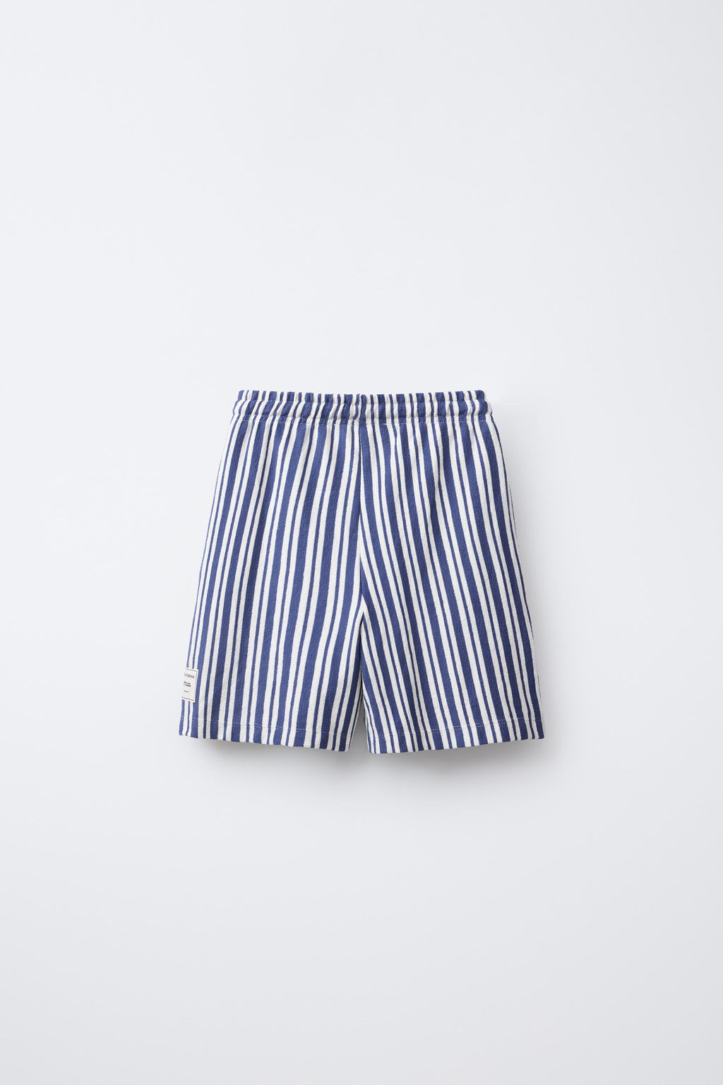 STRIPED LABEL STRAIGHT BERMUDA SHORTS - Zara фото 2
