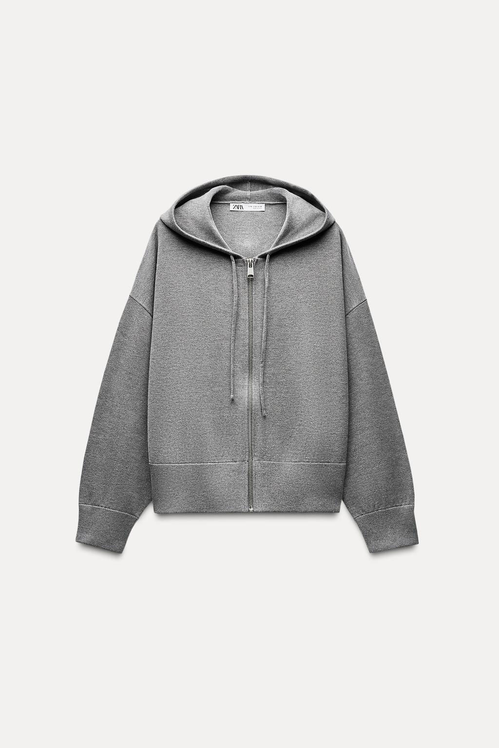 KNIT CARDIGAN WITH HOOD - Zara фото 6