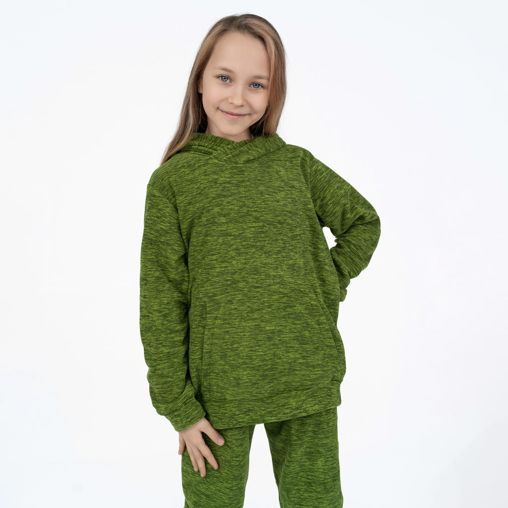 Костюм детский флисовый салатовый 7043кт (146, 76)