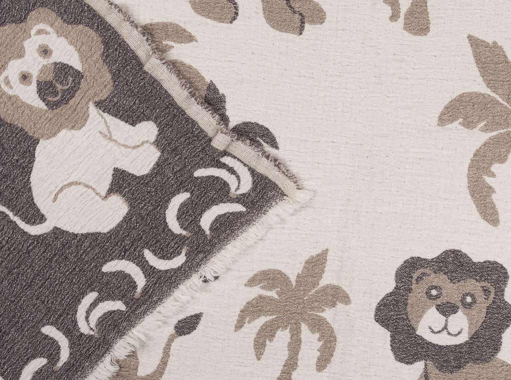 Полотенце 24С235-ШР/у. 70*140 "Лёва" цв. 2 рис. 229 серо-бежевый