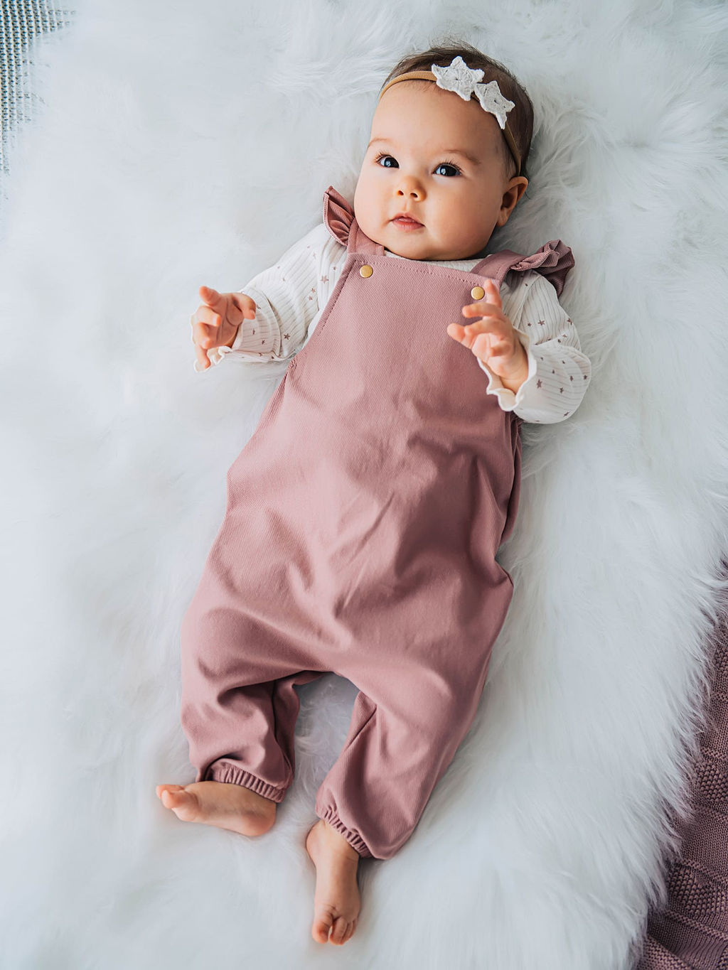 Полукомбинезон с крылышками "Пепельная роза" 0+