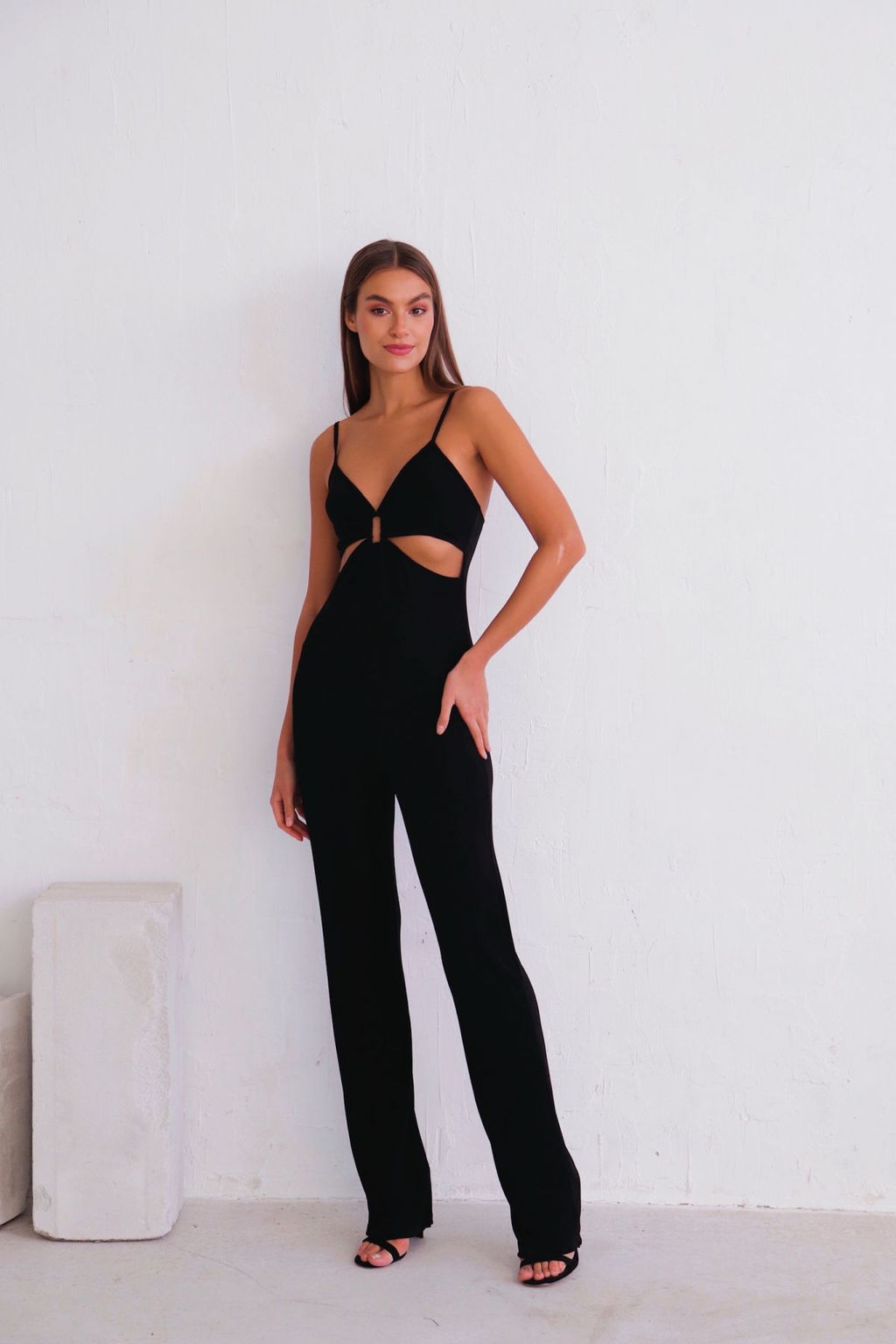 11572 Комбинезон чёрный открытый - Martichelli фото 20