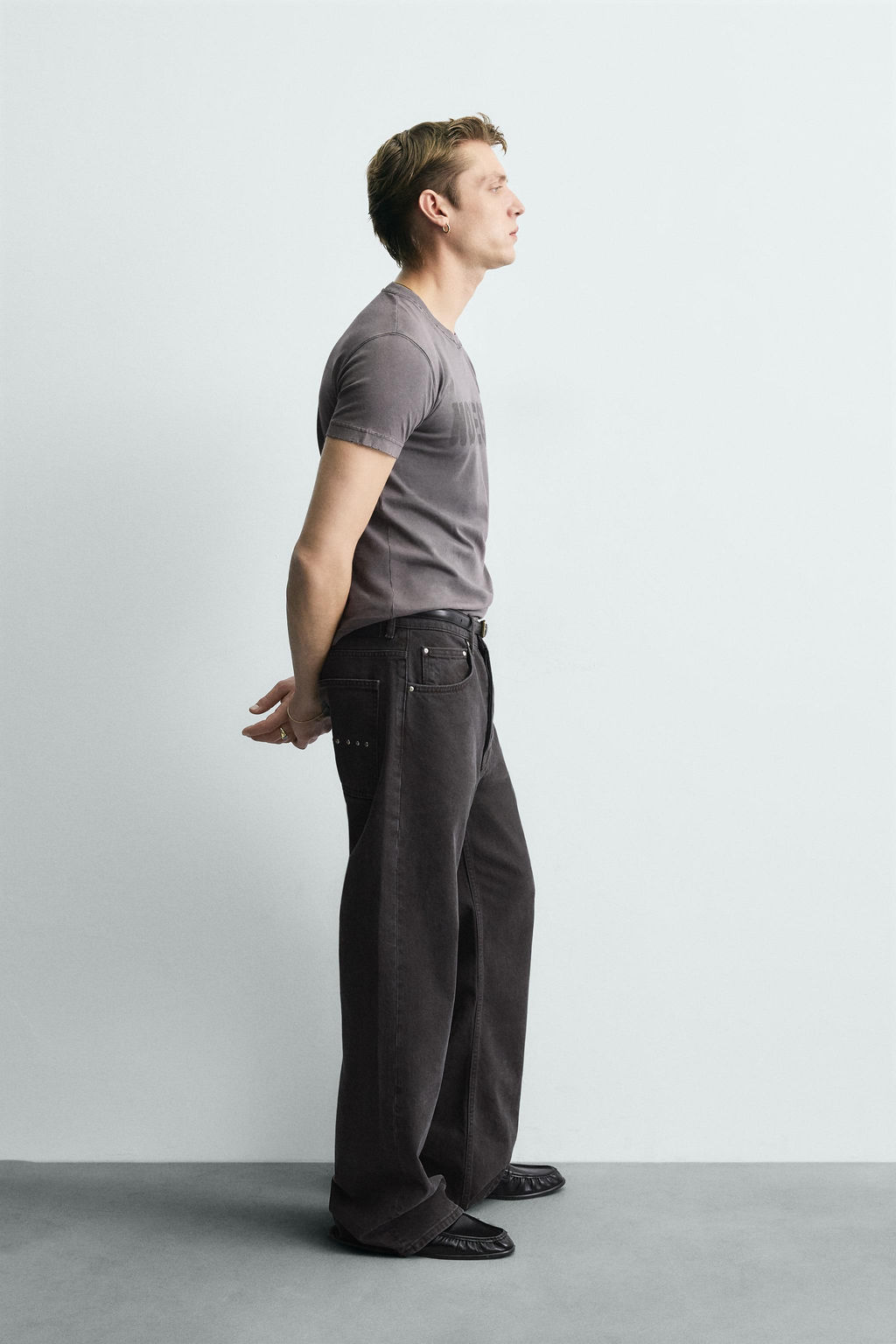 WASHED SLOGAN T-SHIRT - Zara фото 11