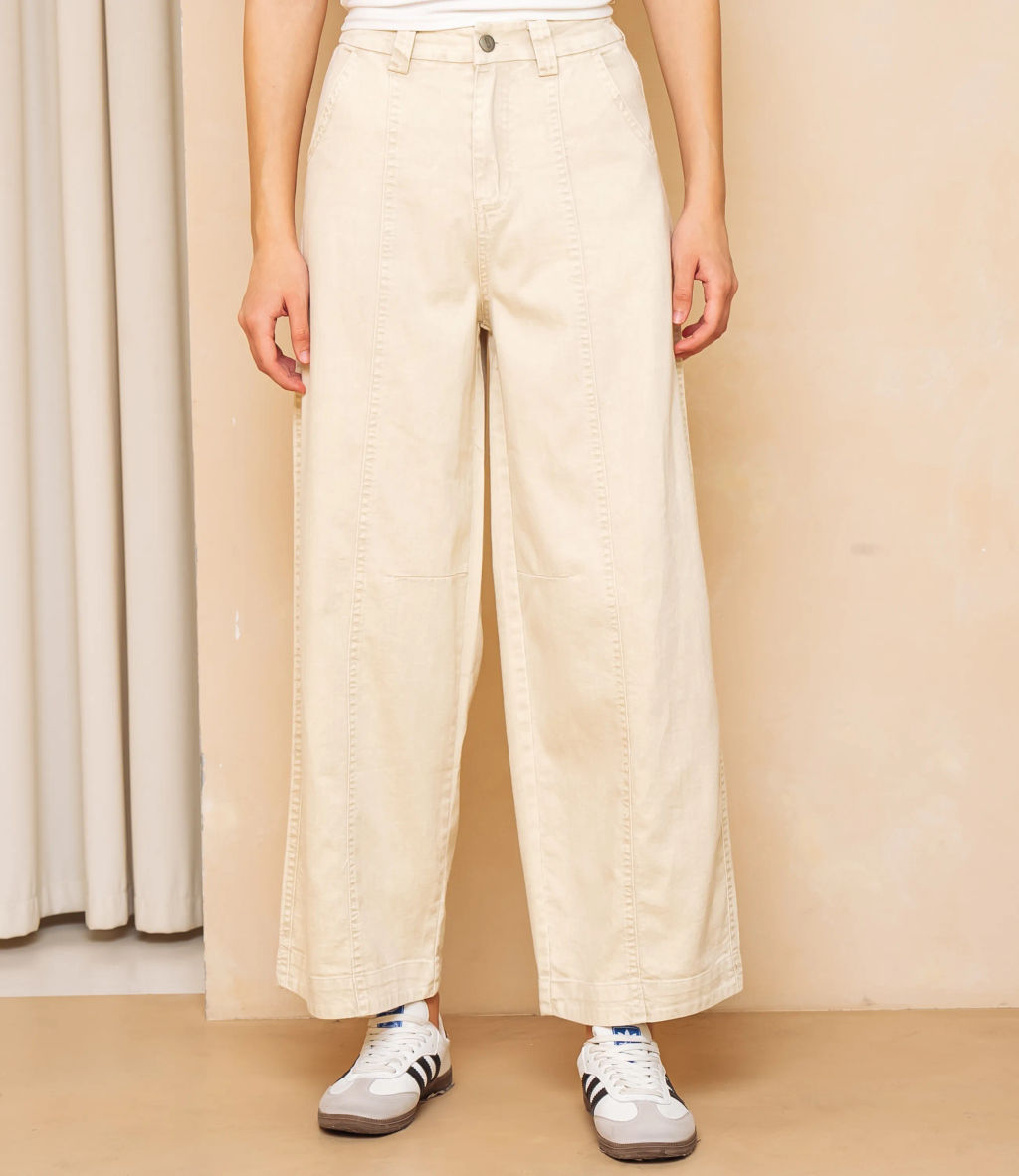 Джинсы #КТ2031 (3), бежевый - Dommod фото 2