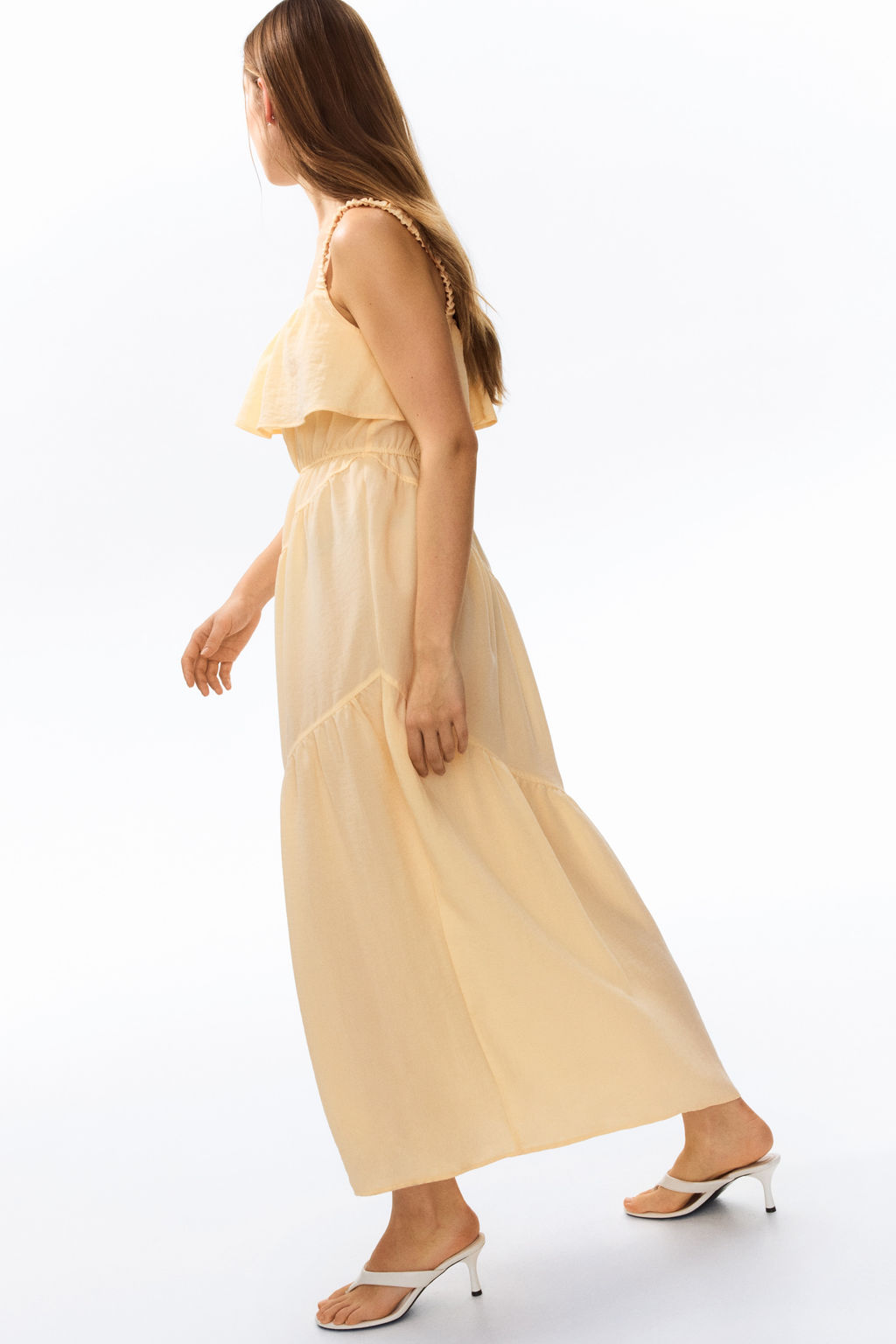 Vestido escalonado con volante - H&m фото 5