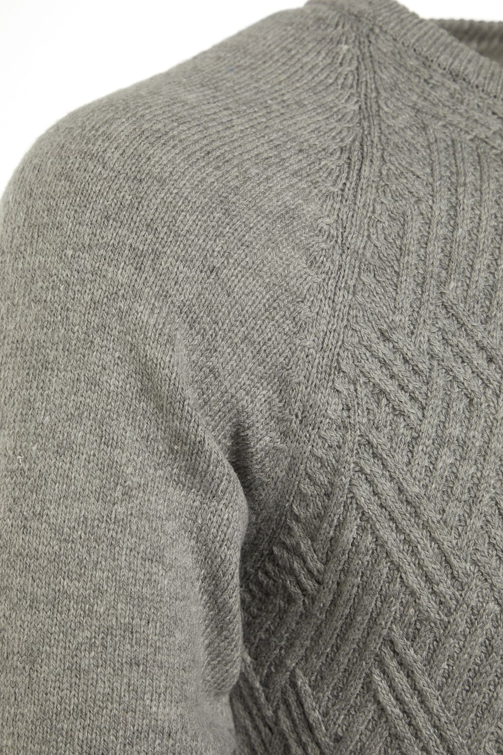TRENDYOL MAN Gri Unisex Fit Yunlu Bisiklet Yaka Reglan Kol Dokulu Yun Kar?s?ml? Triko Kazak TMNAW22KZ0290 - Trendyolmilla фото 34