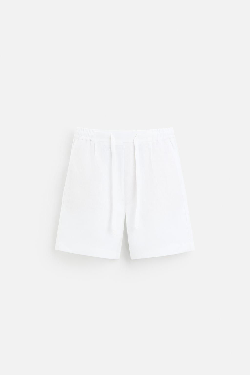 100% LINEN BERMUDA SHORTS - Zara фото 15