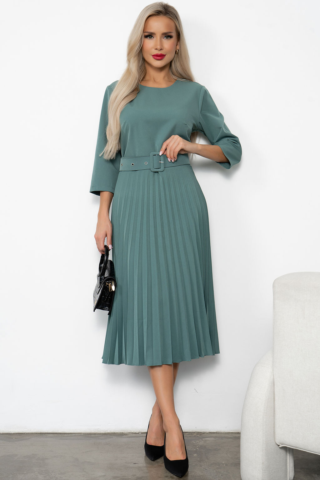 Платья Агния (фисташковый) Р11-1220 - Николь фото 6