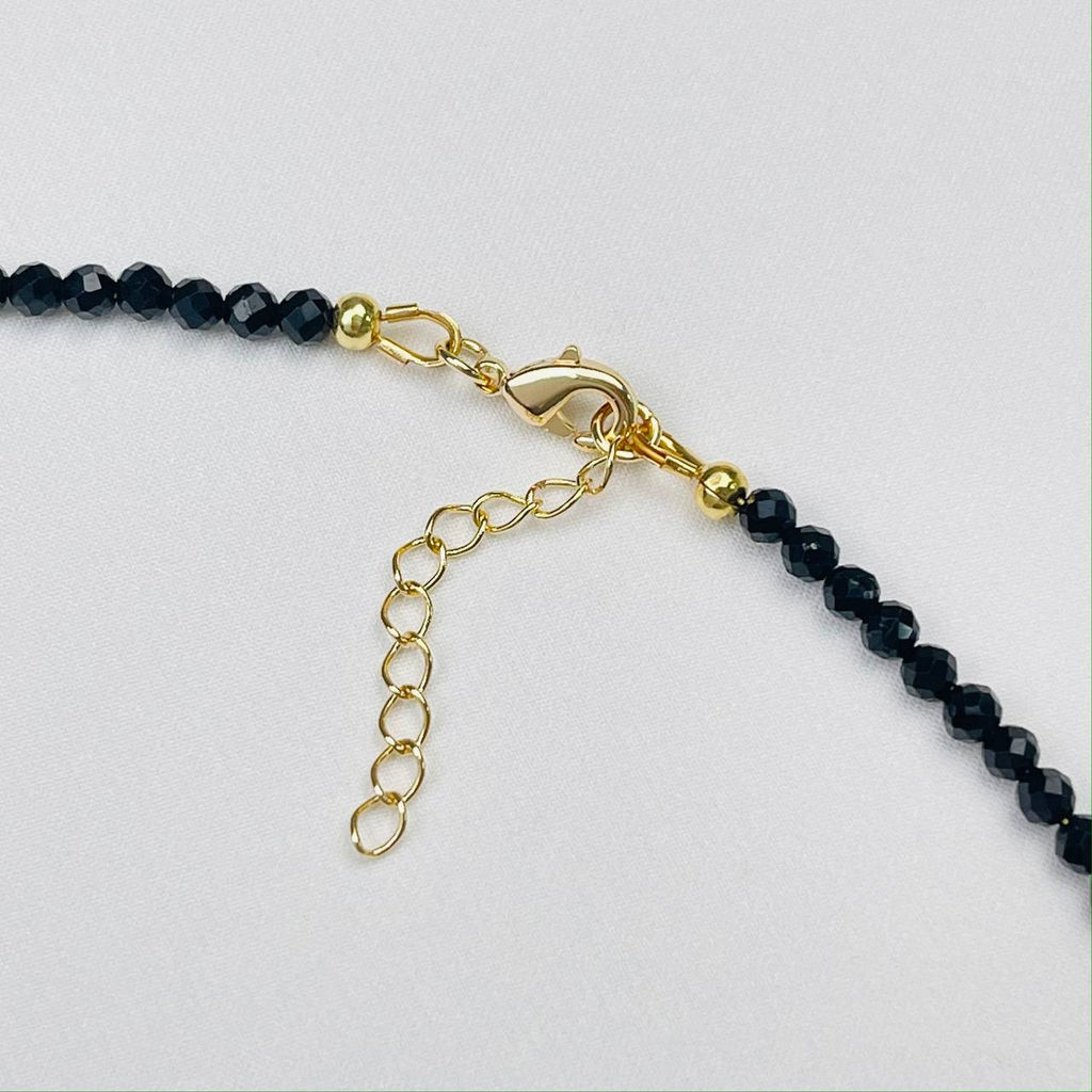 Колье из Шпинели и Жемчуга "Бантик" 41 см +