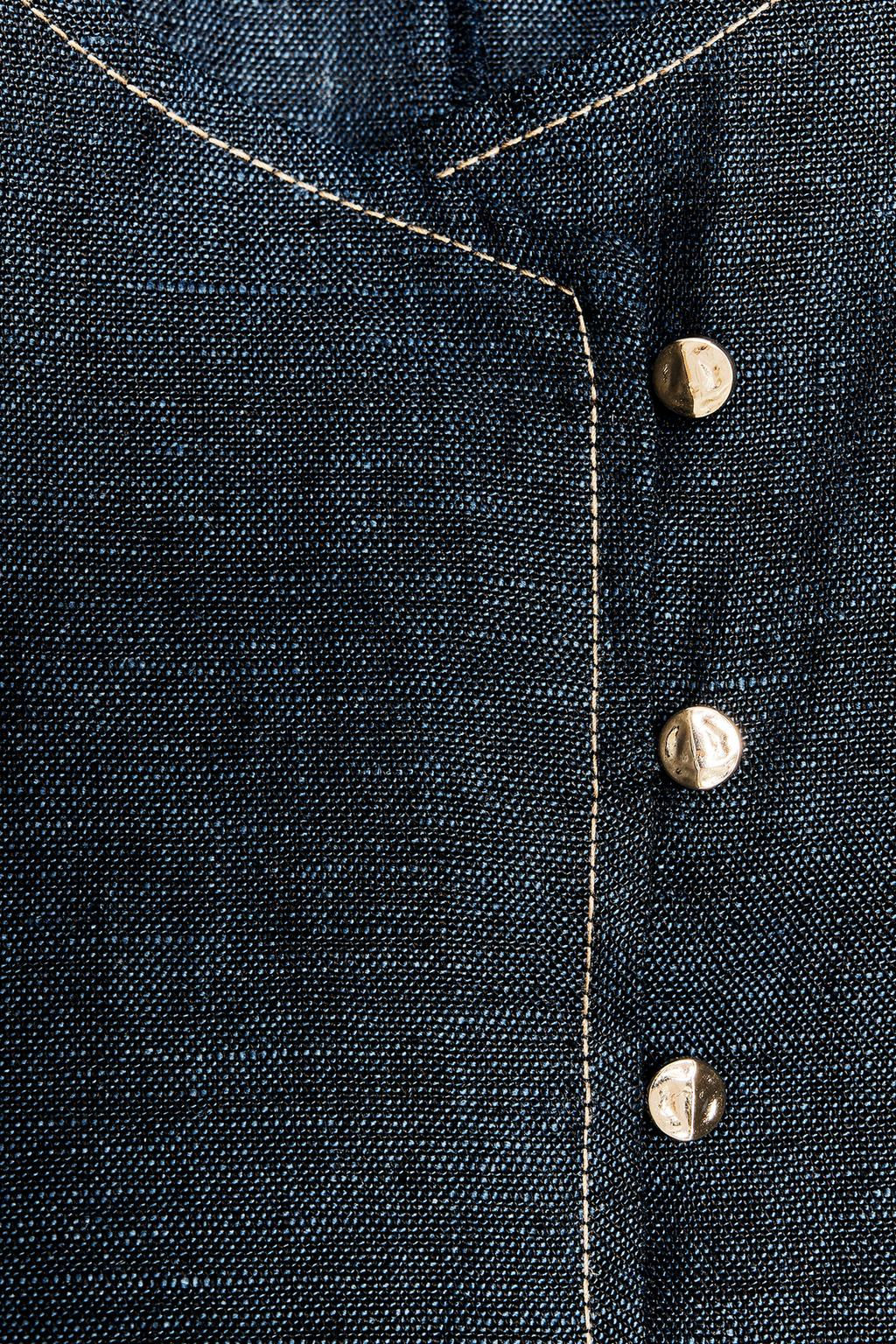 DOUBLE-BREASTED LINEN WAISTCOAT - Zara фото 7