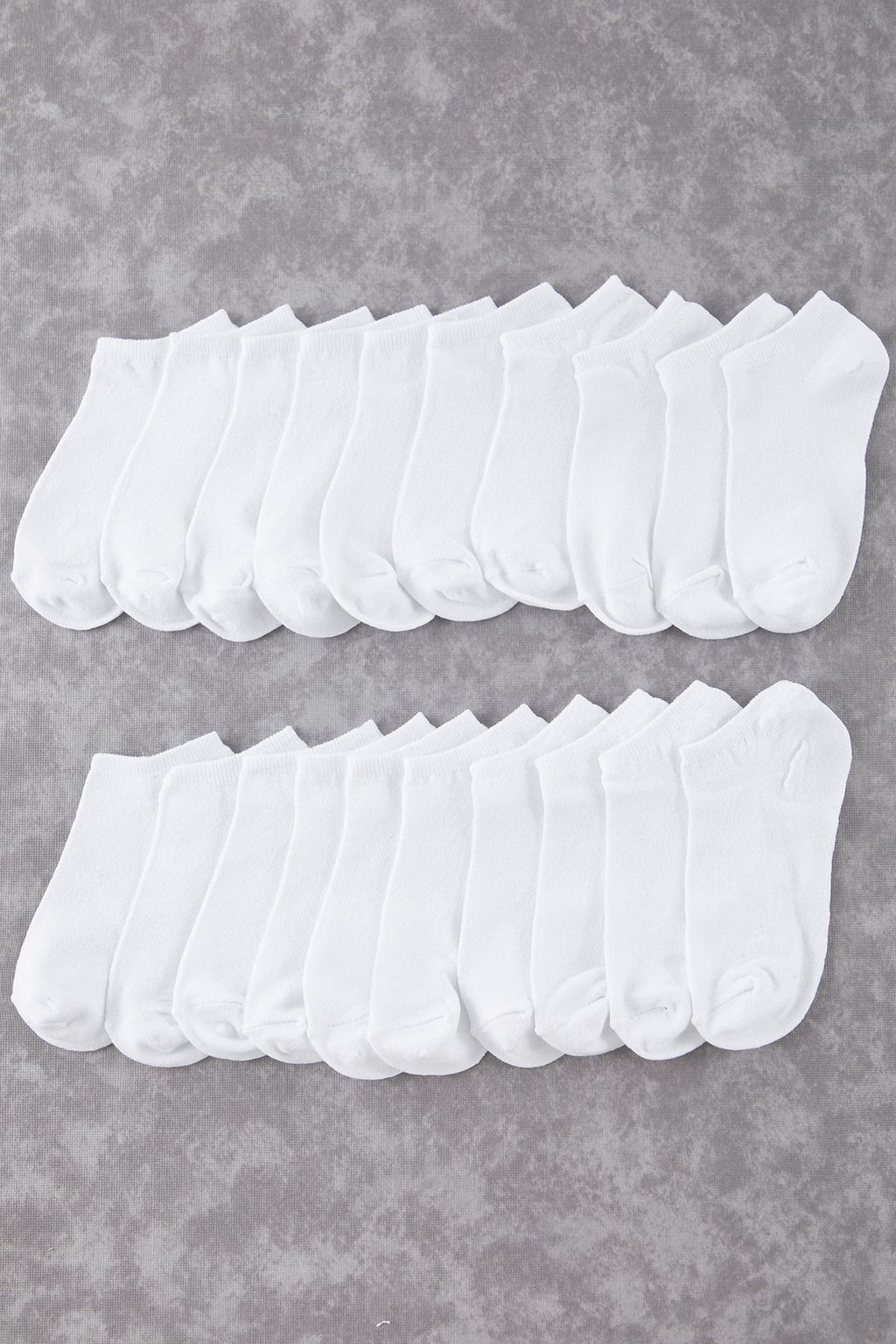 Siyah-Beyaz Unisex 20li Pamuklu K?sa Boy/Gorunmez/Patik Corap TMNSS25CO00018