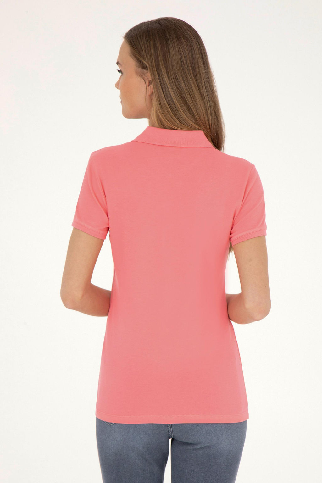 Женская неоново-розовая базовая футболка Неожиданная скидка в корзине - U.s. polo assn фото 5