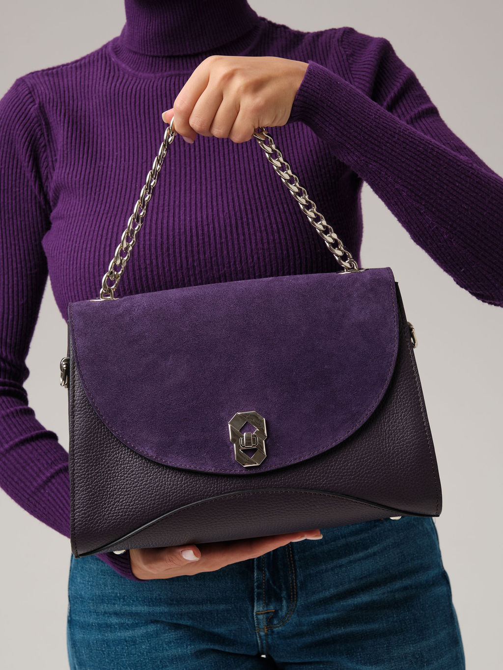 Сумка на плечо Azaro 30837 пыльно-фиолетовый