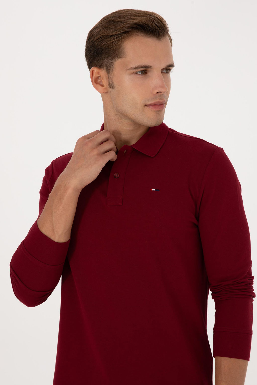 Erkek Bordo Basic Sweatshirt Sepette S_rpriz _ndirim - U.s. polo assn фото 2