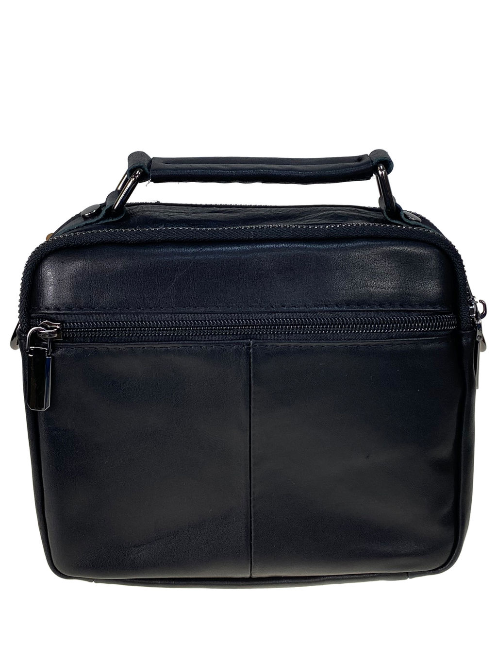 Сумка мужская из натуральной кожи, цвет черный - Greta фото 2