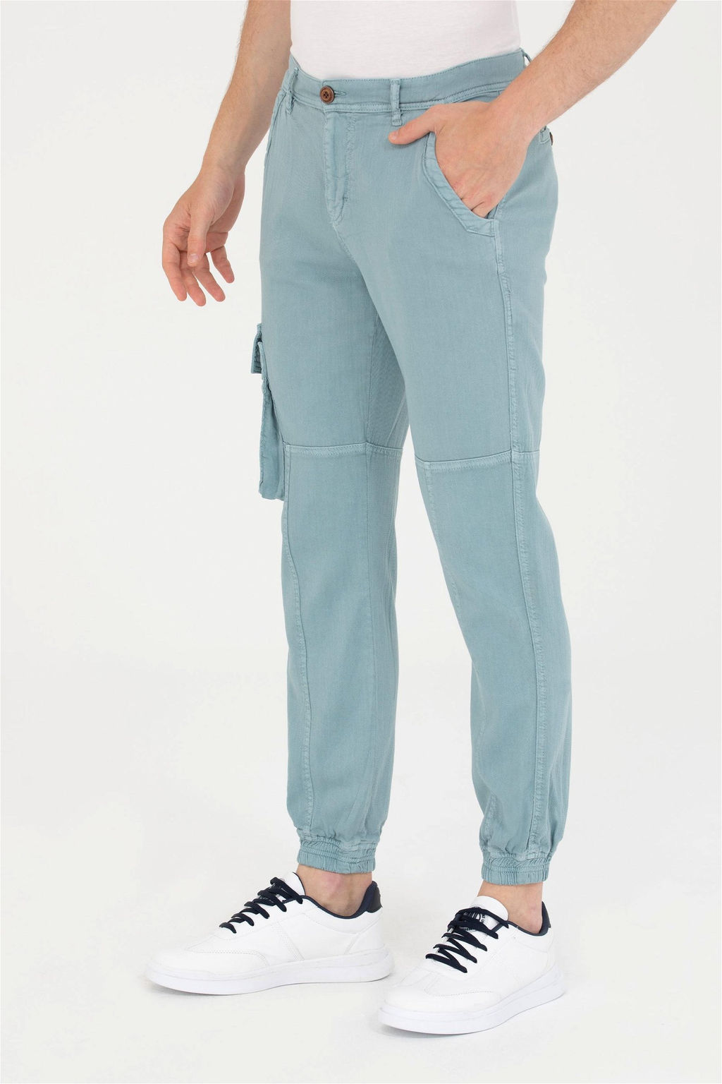 Мужские брюки из плотной ткани мятного цвета - U.s. polo assn фото 9