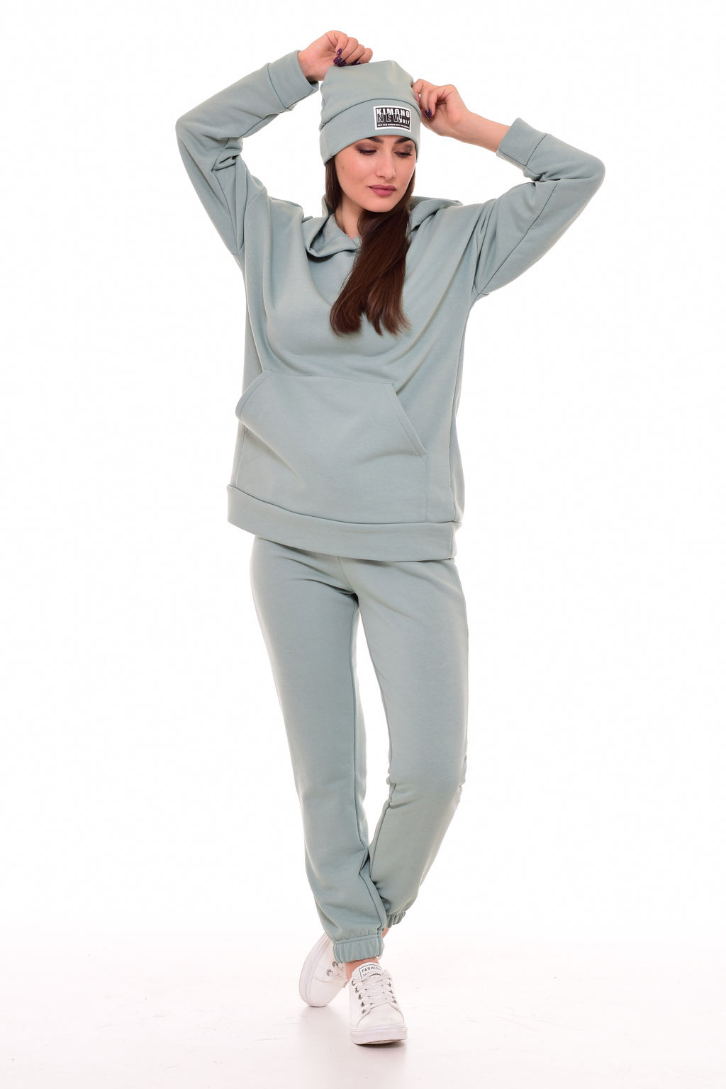 Костюм женский с шапкой 5-277 (ментол)