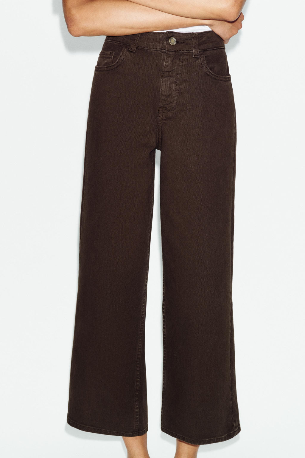 JEANS Z1975 CULOTTE TIRO ALTO COMFORT / Marr?n - Zara фото 2