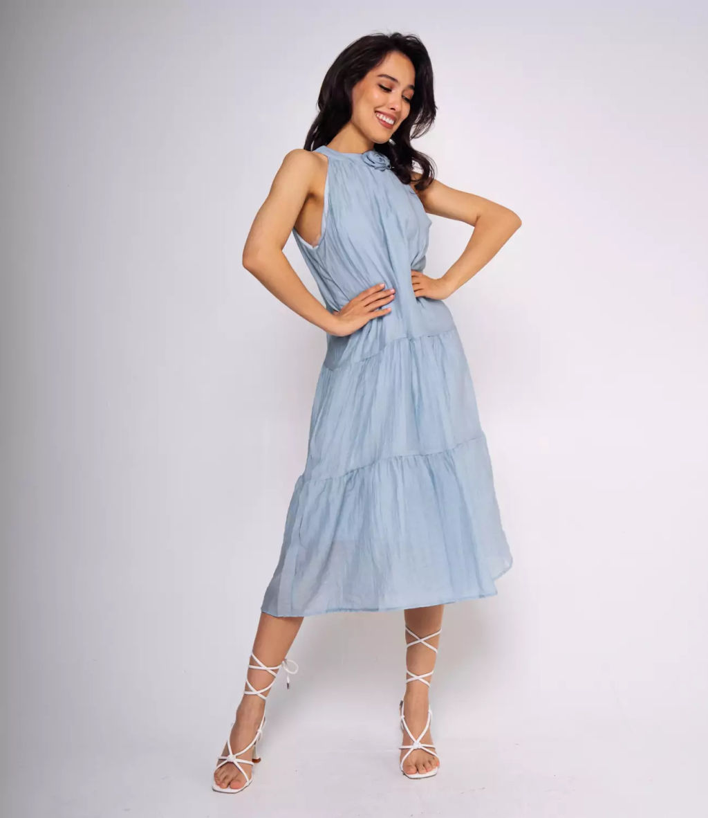 Платье #КТ912 (5), голубой - Dommod фото 4