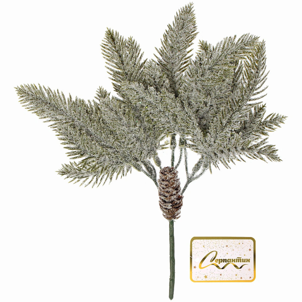 Ветка декоративная "Снежное чудо" 30 см