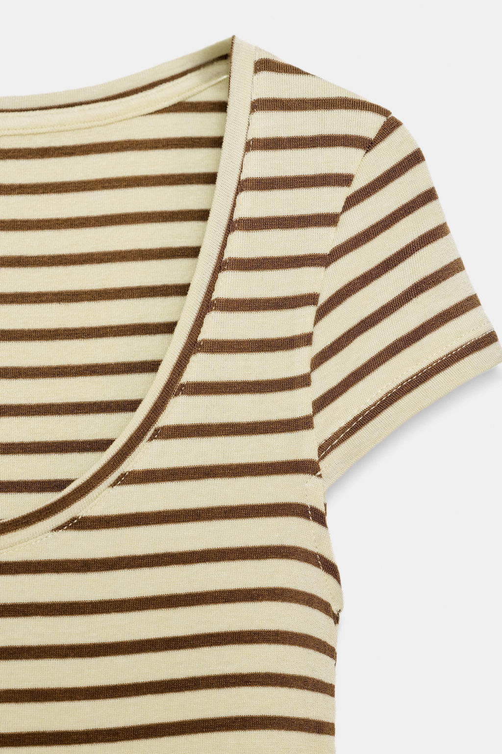 STRIPED SHORT SLEEVE T-SHIRT - Zara фото 16